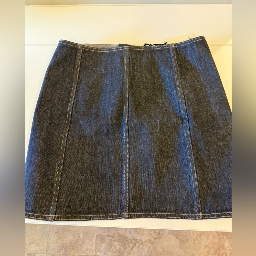 Banana Republic Dark/Black Denim Mini Skirt
